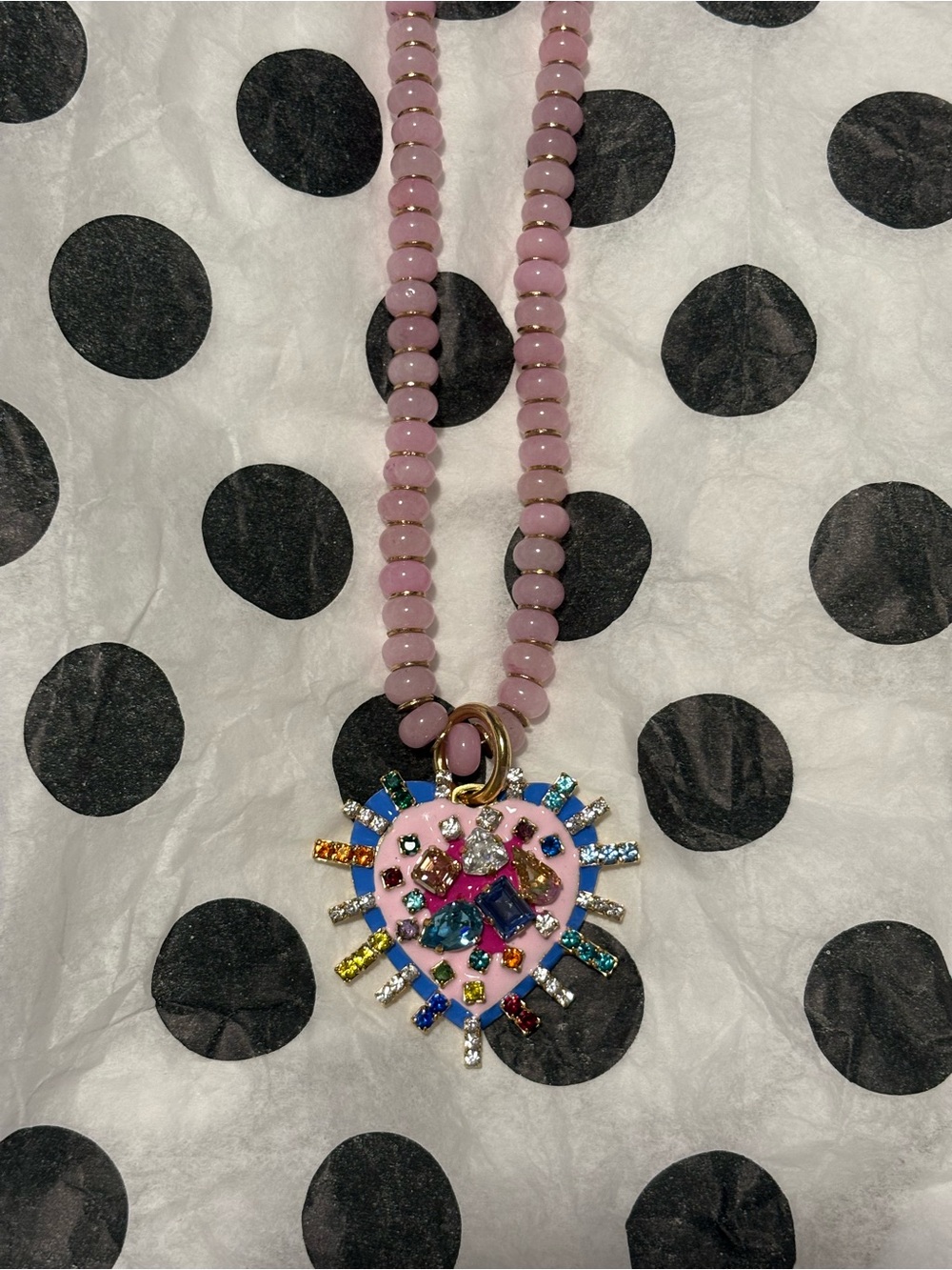 NWT TOVA LIRAEL HEART NECKLACE Fairy Dust Collection - Picture 5 of 12